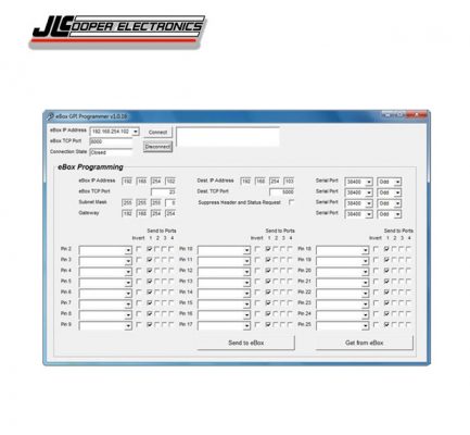 JLCooper eBOX GPI Programmer Software for Windows