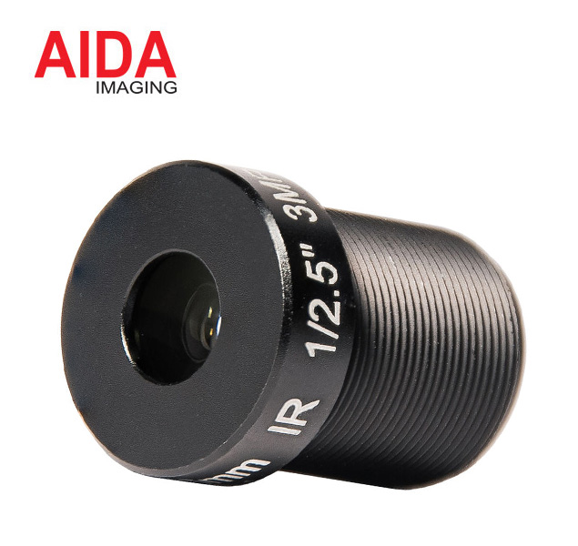 AIDA M12-6.0F Lente fijo M12 de 6 mm y 3 MP