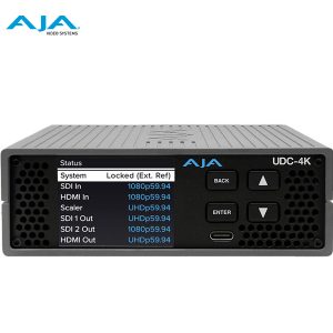 AJA UDC-4K Convertidor ascendente, descendente y cruzado 12G-SDI y HDMI con sincronización de fotogramas