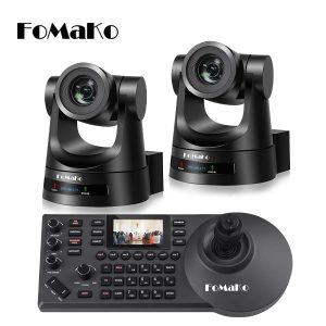 FoMaKo BN202 Kit Cámara PTZ NDI | Zoom óptico 20x 2 cámaras PTZ NDI y controlador