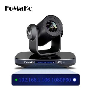 FoMaKo KN20 NDI HX3 | AI Cámara PTZ 3G-SDI HDMI Zoom óptico 20X