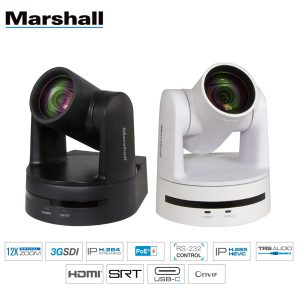Marshall CV612-TBI / CV612-TWI 12x AI Cámara PTZ con seguimiento y encuadre automático