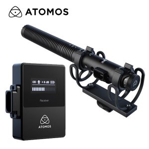 Atomos StudioSonic Micrófono Shotgun de condensador supercardioide con cable/inalámbrico