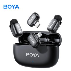 BOYA mini 2 micrófono inalámbrico con cancelación de ruido por IA