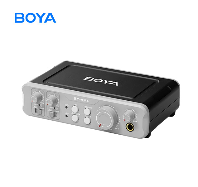 Boya BY-AM4 Interfaz de audio de doble canal