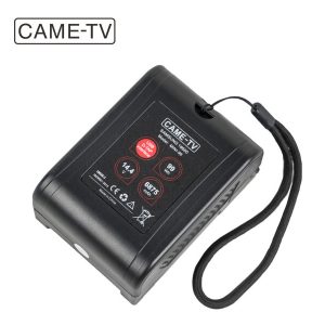 CAME-TV Mini 99 con batería montaje en V, ligera, compatible con Samsung 18650, 2 salidas D-TAP y 1 salida USB de 5 V.