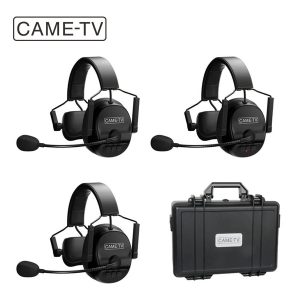 Came-TV KUMINIK8 Pack 3 Auriculares con intercomunicador inalámbrico digital dúplex