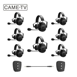 Came-TV KUMINIK8 Auriculares inalámbricos digitales dúplex para intercomunicador (8 auriculares + 2 Nano)