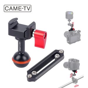 CAME-TV Brazo articulado Mechrig con doble Ball Head de 1/4" y pasador de fijación Arri