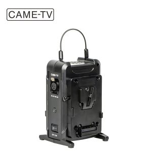 CAME-TV Estación de alimentación de 48 V con dos placas de batería V-Mount