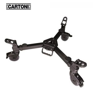 Cartoni D844/A Dolly estándar extensible – Rueda simple de 100 mm