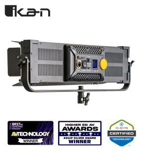 Alternative view of Ikan LBX8-POE Lyra POE LED de estudio de perfil bajo y doble color con ArtNet y sACN DMX