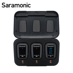 Saramonic Blink 500 ProX B2R Sistema inalámbrico de micrófonos Lavalier omnidireccionales (2 TX y 1 RX)