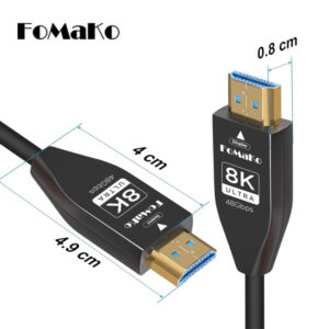 Alternative view of FoMaKo FMKH156 8K/4K Cable HDMI Ultra High-Speed AOC 100 Metros