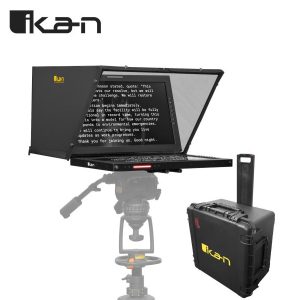 Ikan PT421W-PTZ-TK Aura™ Teleprompter Professional 21" alto brillo monitor SDI panorámico Tally kit de viaje