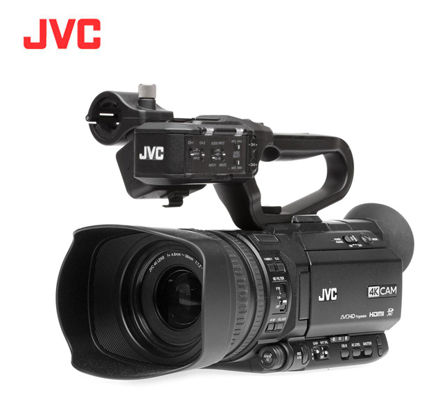 JVC GY-HM180U 4KCAM Camcorder con objetivo integrado 12x