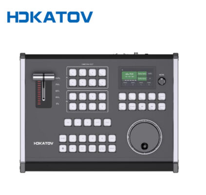 HDKatov KD61B Panel de control profesional Instant Replay para vMix (8 canales, T-Bar, LCD, RGB)