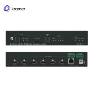 Kramer DA3-24-H Amplificador de Distribución 2:4 4K HDR HDMI DA