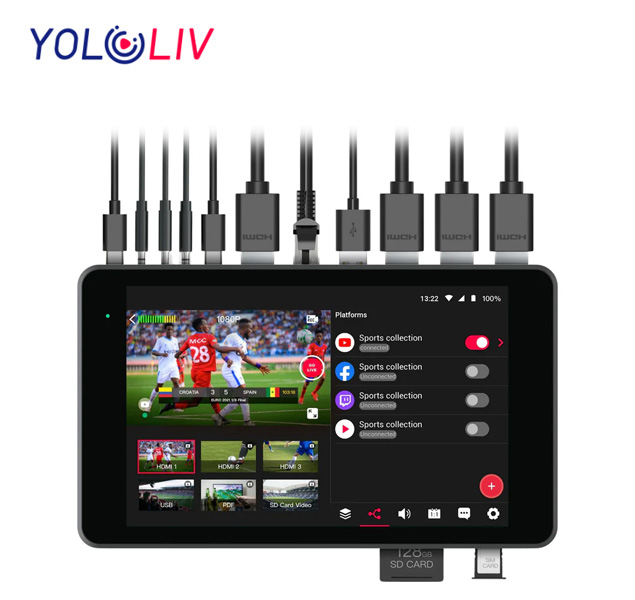 Yololiv YoloBox Pro transmisión y Switcher en vivo multicámara todo en uno