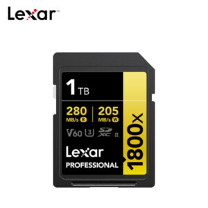 Lexar Tarjeta SDXC™ 1TB Professional 1800x GOLD Series UHS-II