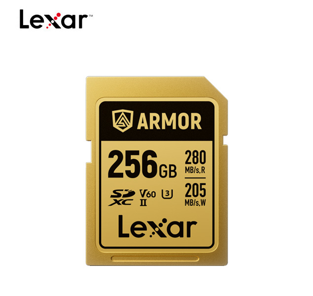 Lexar tarjeta SDXC™ 256GB Armor Gold UHS-II