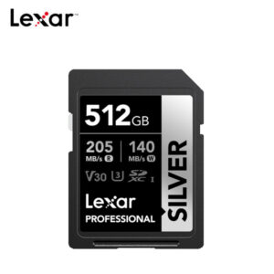 Lexar Tarjeta SDXC™ 512GB Professional SILVER UHS-I