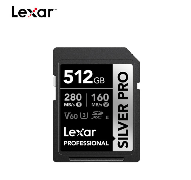 Lexar Tarjeta SDXC™ 512GB Professional SILVER PRO UHS-II