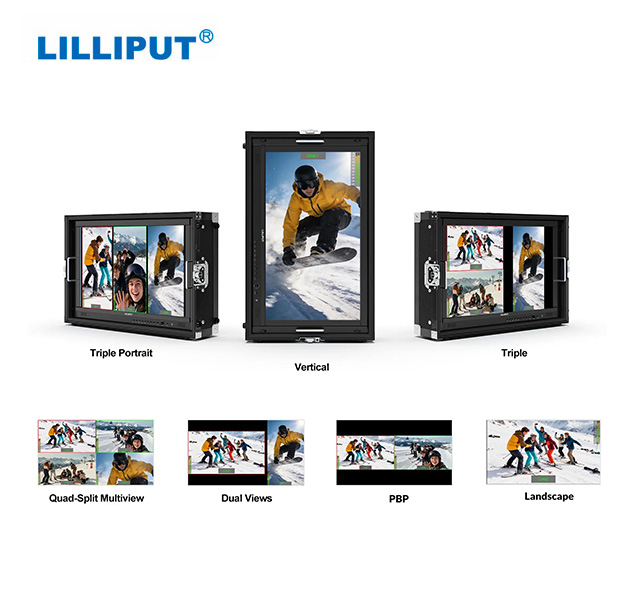 Lilliput PVM270S Monitor 27" 1000 nits alto brillo para retransmisiones en directo y visualización múltiple - Imagen 2