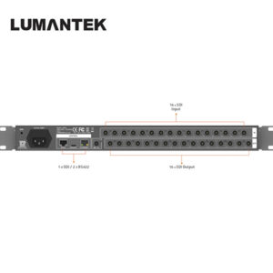 Alternative view of Lumantek ez-Line Router VM16 16 x 16 HD - SDI Router