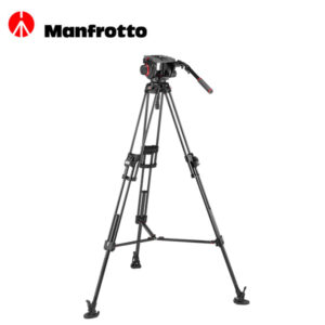 Manfrotto MVK509TWINFCUS Cabezal de video 509 Pro con trípode 645 Fast Twin Carbon