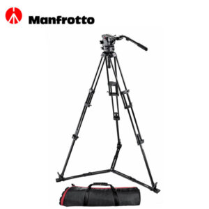 Manfrotto 545GB trípode de aluminio pata doble y Cabezal de video fluido 526