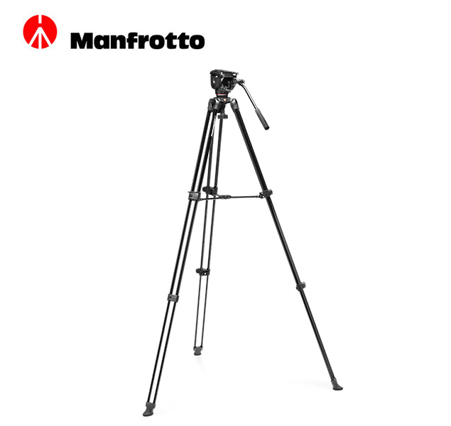 Manfrotto MVK500XAM Trípode de aluminio para video con cabezal fluido 500X