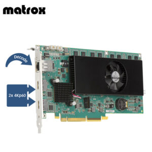 Matrox Mura IPXI-D2MF Captura 4K y decodificador (disipador con ventilador)