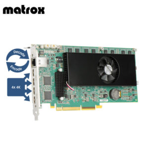 Matrox MURA IPXI-E4JF Captura 4K y codificación/decodificación IP (disipador con ventilador)