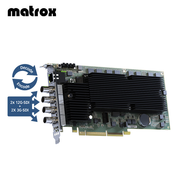Matrox MURA IPXI-E4SHF Captura 4K y codificación/decodificación IP (sin ventilador)