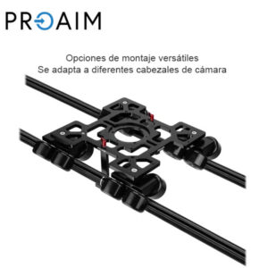Proaim Breeza Pro Dolly para cámara con riel | Mitchell, adaptadores de montura Bowl 75 mm y 100 mm