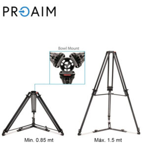 Alternative view of Proaim CST-100-01 Trípode para cámara de 100 mm con separador de aluminio