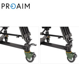 Alternative view of PROAIM DL-AGLE-01 Dolly ligero y resistente para piso o rieles, diseñado para trípodes con puntas