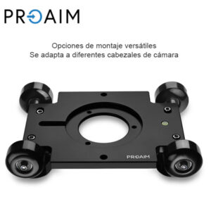 Proaim Polaris Mini Dolly portátil para cámara de video Extremos universales para rieles | Mitchell y soporte de 75 mm