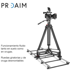 Alternative view of Proaim Marcus Dolly para cámara con base adaptable Mitchell y Euro/Elemac