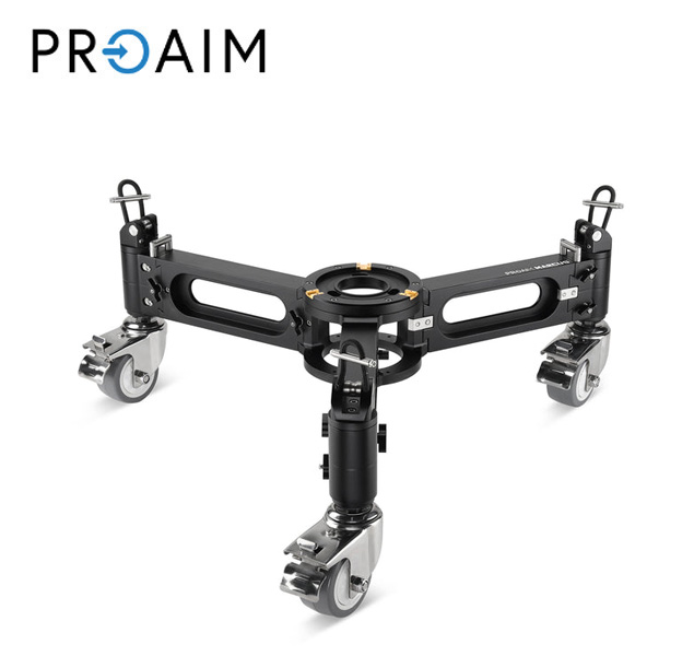 Proaim Marcus Dolly para cámara con base adaptable Mitchell y Euro/Elemac