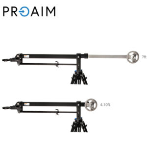Alternative view of Proaim 7' (2.1 mt) Wave-2 Grúa para cámara con giro e inclinación, soporte dolly | Compatible con gimbal