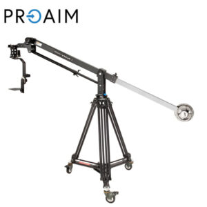 Proaim 7' (2.1 mt) Wave-2 Grúa para cámara con giro e inclinación, soporte dolly | Compatible con gimbal