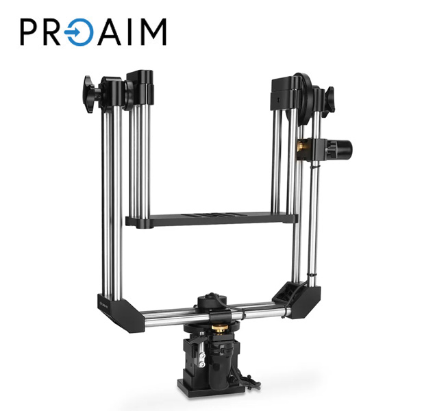 Proaim PT-EXPR-02 Cabezal panorámico e inclinable Explorer Pro para grúa con brazo articulado para cámara, carga 10 kg