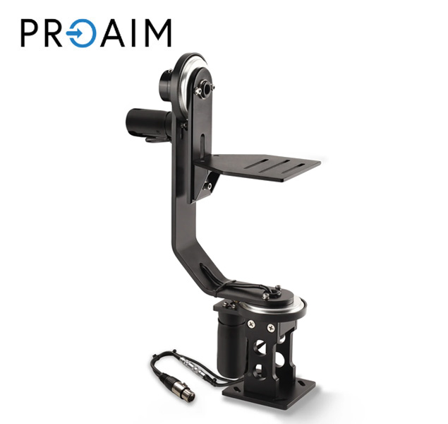Proaim PT-JR Cabezal panorámico e inclinable Jr. para grúa de pluma con cámara, capacidad de carga: 5 kg