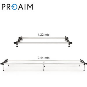 Proaim TRK-4P Kit de rieles de aluminio para Dolly (Polaris, Fusion y Breeza)