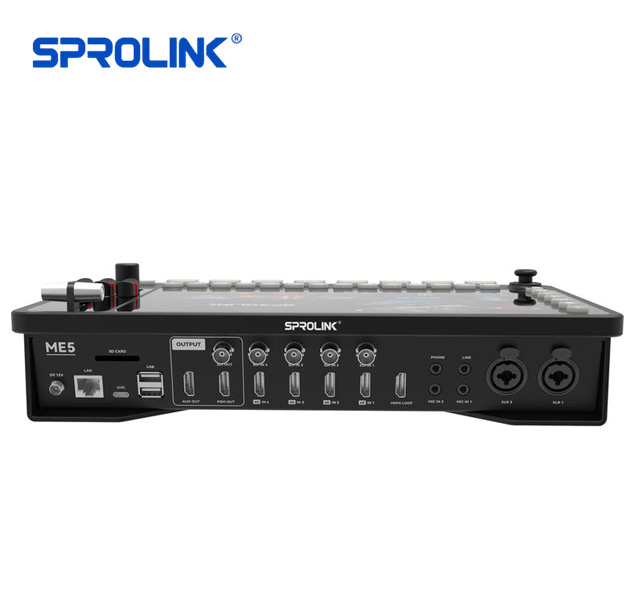 Sprolink NeoLIVE ME5 Switcher multifuncional con pantalla táctil 10.1" para transmisión en vivo - Imagen 2