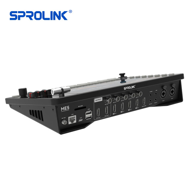 Sprolink NeoLIVE ME5 Switcher multifuncional con pantalla táctil 10.1" para transmisión en vivo - Imagen 3