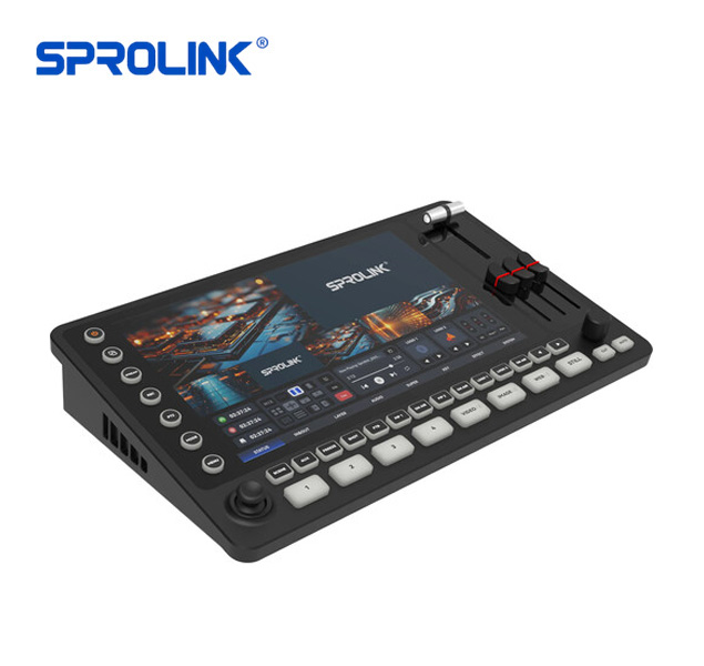 Sprolink NeoLIVE ME5 Switcher multifuncional con pantalla táctil 10.1" para transmisión en vivo