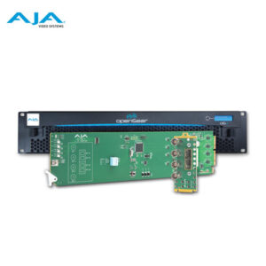 AJA OG-FiDO-4X  Transmisor/receptor de 4 canales 12G-SDI/fibra óptica LC monomodo (2 TX/2 RX)